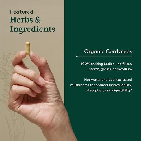 GAIA HERBS PRO فطر الكورديسيبس - 60 كبسولة in Kuwait