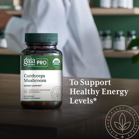 GAIA HERBS PRO فطر الكورديسيبس - 60 كبسولة in Kuwait