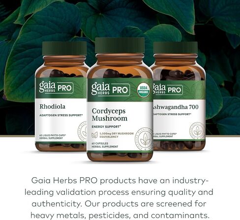 GAIA HERBS PRO فطر الكورديسيبس - 60 كبسولة in Kuwait