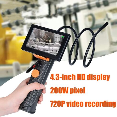 3 inch LCD Industrial Endoscope Handheld, Inspection Camera 2 Million Hd Pixels 4X Image Magnification, Easy to Operate, Suitable for Auto Repair Pipeline Mechanical and Other Fields in Saudi Arabia