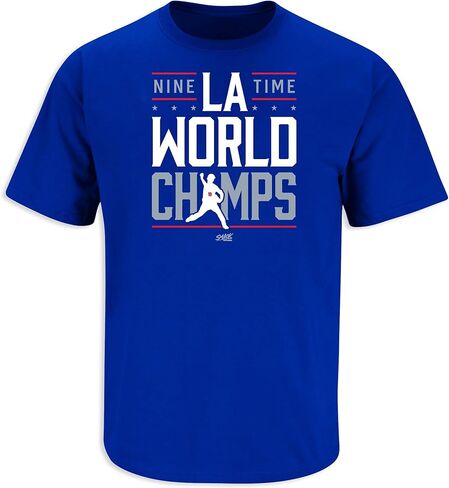 Nine Time Champs T-Shirt for Los Angeles Baseball Fans (SM-5XL) in Saudi Arabia
