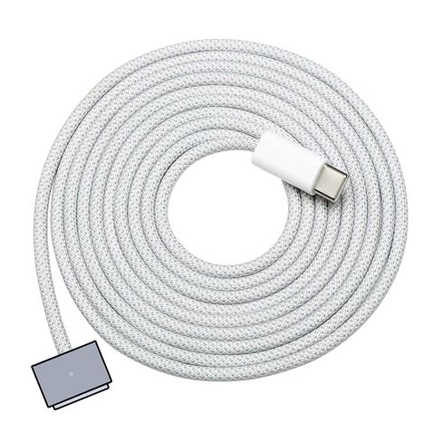 كابل شاحن مغناطيسي من DERLULU لجهاز MacBook Air & Pro، كابل USB-C بطول 6.6FT إلى كابل مغناطيسي متوافق مع Air 13"/15" M2–M5 & Pro 14"/16" 2021–2026، أزرق منتصف الليل in Kuwait