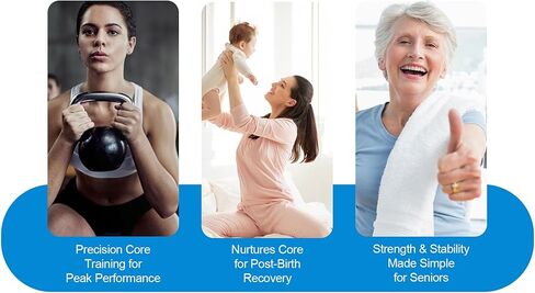 Pressure Biofeedback Stabilizer - Joint Support & Muscle Control Trainer for Low Back & Neck Pain Relief - Posture Corrector for Office Workers & Athletes (Blue) in Saudi Arabia