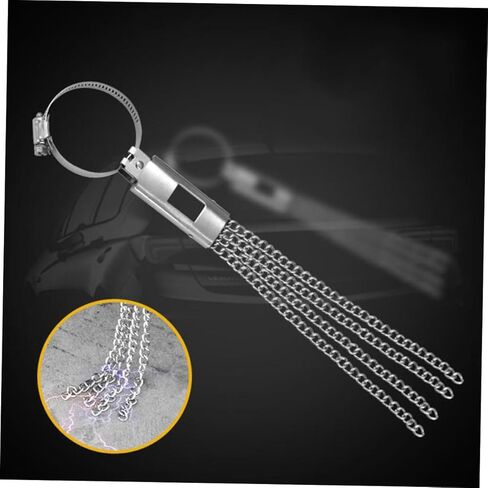 2pcs 4 Static Ground Electrostatic Belt Car Anti Static Strap Iron Chain Conductive Tape, As Shownx2pcs, X031642FW0KMLK2WJ0TB in Saudi Arabia