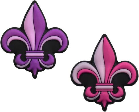 فلور دي ليز على الوجهين الأرجواني والوردي مضرب تنس الاهتزاز المرطب ملحقات التنس للفتيات 2 حزمة in Kuwait