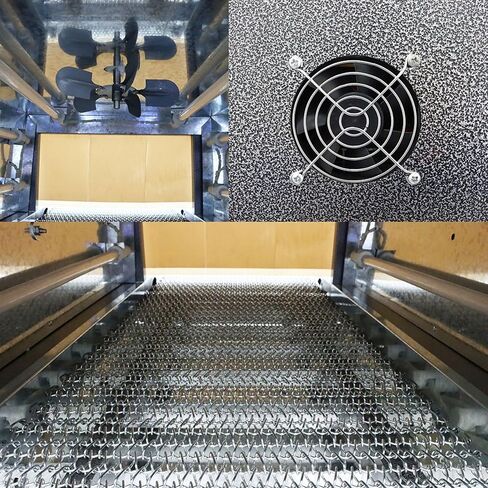 Shrink Wrap Machine Mesh Type Heat Shrink Packaging Machine Electric Tunnel Packaging Equipment for POF PVC (16X8inch Max Shrink Size) 220V in Kuwait