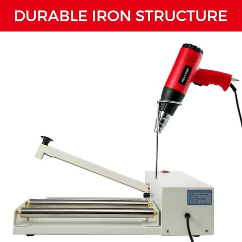 Happybuy 18 "Shrink Wrap Sealer، آلة ختم I-Bar بقدرة 530 وات مع مسدس حراري وفيلم منكمش، متوافق مع PVC POF in Saudi Arabia