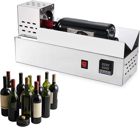 600W Electric Capsule Heat Shrinker Machine for Wine, Olive Oil & Soy Sauce Bottles - Adjustable Thermostat, Fast 5-8s Sealing, Ideal for Home & Commercial Use in Saudi Arabia
