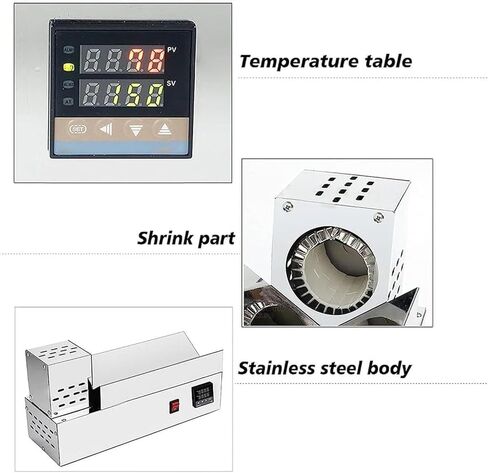 600W Electric Capsule Heat Shrinker Machine for Wine, Olive Oil & Soy Sauce Bottles - Adjustable Thermostat, Fast 5-8s Sealing, Ideal for Home & Commercial Use in Saudi Arabia