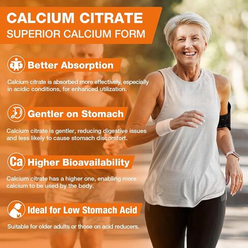 Calcium Citrate with Vitamin D3, K2, 1200mg Calcium Gummies with Magnesium Zinc, Extra Absorption Calcium Supplements for Women & Men Bone, Muscle & Immune Support, Fruit Flavor 120 Chewable Gummies in Kuwait