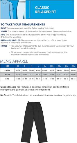 Landau Essentials Relaxed Fit 7-Pocket Elastic Cargo Scrub Pants for Men 8555 Steel Grey in Saudi Arabia