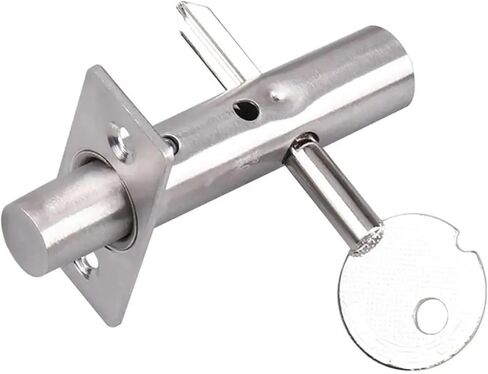 قفل باب غير مرئي من الفولاذ المقاوم للصدأ سهل التركيب، قفل نقر بسيط سميك، قفل خصوصية (2) in Kuwait