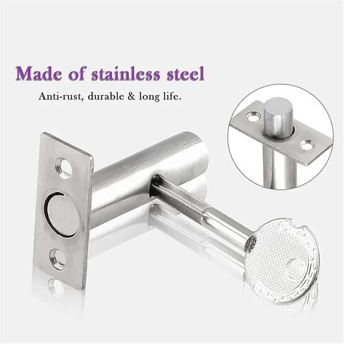 Easy Install Stainless Steel Invisible Door Lock Thicken Simple Mortise Lock Privacy Lockset(2) in Saudi Arabia
