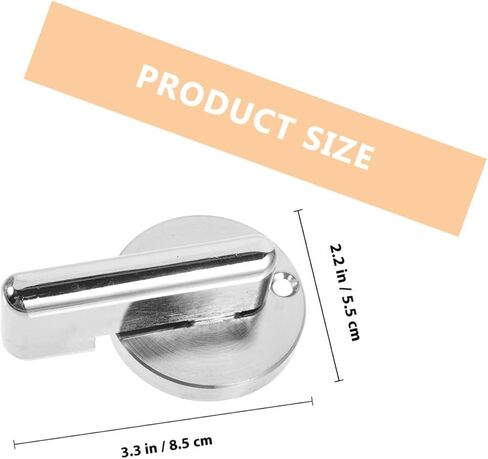 ULTECHNOVO Bathroom Door Lock with Occupied Vacant Indicator, Thickened Round Handle Toilet Privacy Latch for Public Restroom Partition, Commercial Bathroom Bolt Lock in Saudi Arabia