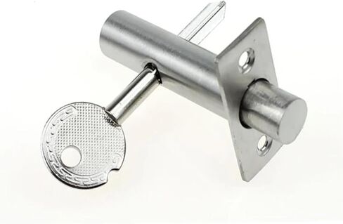 أقفال باب الخصوصية من الفولاذ المقاوم للصدأ مقاس 16 × 60 سم، قفل نقر أسطواني بمفتاح، مجموعة قفل خصوصية منزلية للأبواب الداخلية، باب مقاوم للحريق in Kuwait