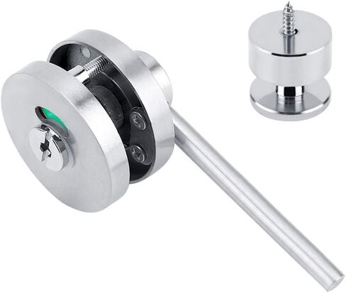 GLOGLOW Indicator Door Lock, Zinc Alloy Privacy Lock, Vacant Engaged Function for Public Toilets, Easy to Install for Airports and Shopping Malls Door and Window Hardware and in Saudi Arabia
