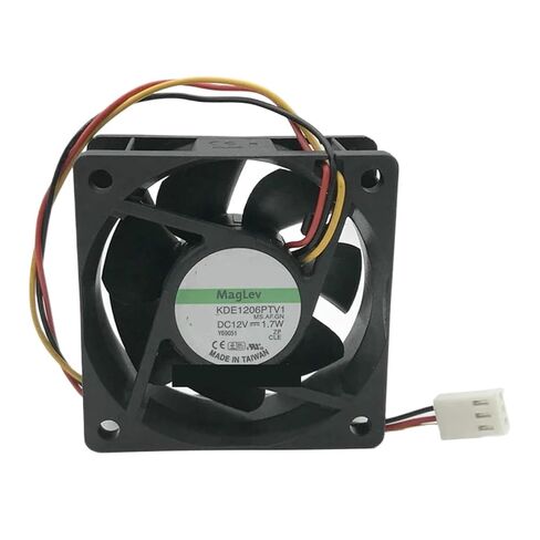 KDE1206PTV1 MS.AF.GN DC12V 1.7W 6025 6CM 60mm 60x60x25mm 3pin مروحة التبريد in Kuwait