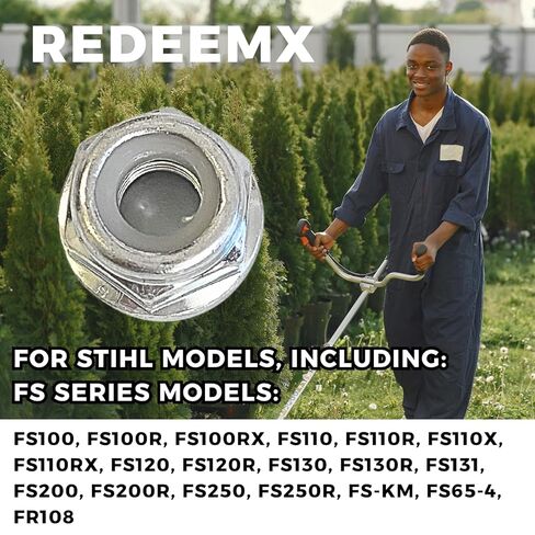 5X اليد اليسرى عكس موضوع طوق الجوز M10x1.0 متوافق مع Pivotrim سلسلة الانتهازي فرشاة القاطع والعتاد رئيس شفرة محول عدة يناسب لنماذج Stihl FS in Kuwait