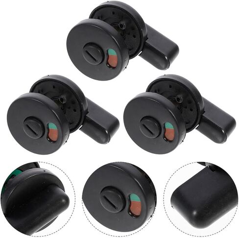 SHERCHPRY 3pcs Commercial Keyless Door Lock with Vacant Occupied Indicator for Public Restrooms Easy Installation Privacy Bathroom Door Bolt Lock Security Latch for Efficient Use in Saudi Arabia