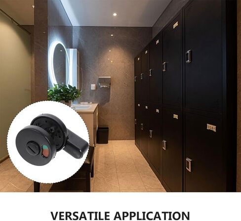 SHERCHPRY 3pcs Commercial Keyless Door Lock with Vacant Occupied Indicator for Public Restrooms Easy Installation Privacy Bathroom Door Bolt Lock Security Latch for Efficient Use in Saudi Arabia