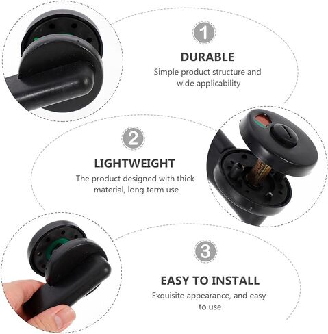 SEWACC 5pcs Plastic Public Toilet Door Lock with Privacy Indicator Rotatable Handle for Restroom Cubicle Doors Sturdy Partition Lock Easy Installation for Bathroom Use in Saudi Arabia