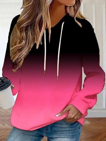 Womens Oversized Hoodies Sweatshirts Fall Fashion Pullover Top Fashion Outfits Casual Winter Clothes in Saudi Arabia