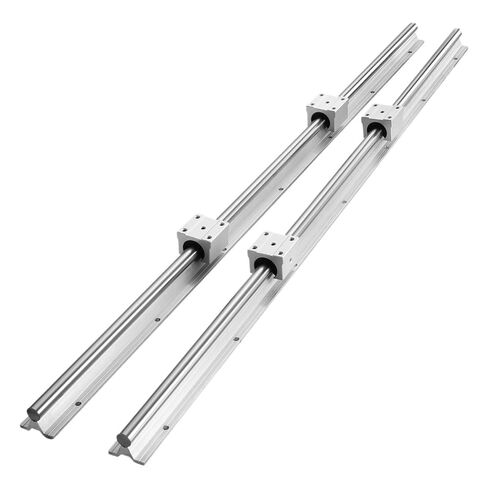 2 قطعة حواجز توجيهية خطية SBR12 SBR16 SBR20 SBR25 800-2200 مللي متر 4 قطعة كتل تحمل (SBR20 1000 مللي متر) in Kuwait