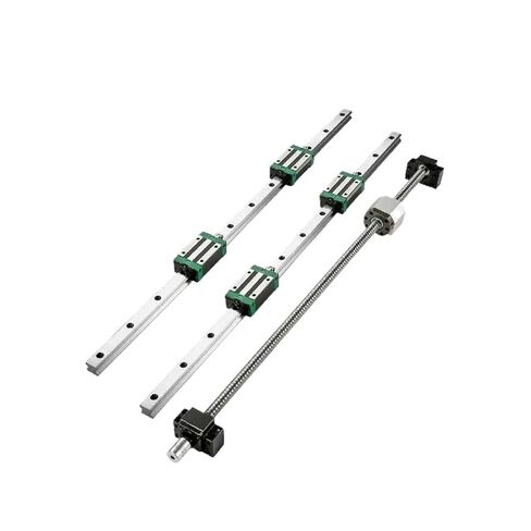 HGR20 2 قطعة سياج توجيهي خطي 600-2000 مللي متر 4 قطعة كتل الشرائح ballscrew الكرة الجوز BF12/BK12 الجوز in Kuwait