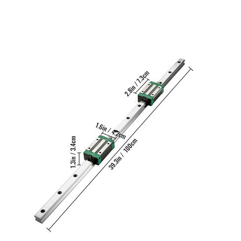 HGR20 2 قطعة سياج توجيهي خطي 600-2000 مللي متر 4 قطعة كتل الشرائح ballscrew الكرة الجوز BF12/BK12 الجوز in Kuwait