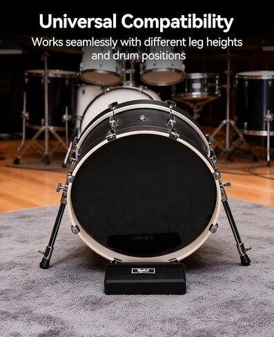 POGOLAB Bass Drum Anchor for Creep, Anti-Slip, Drum Block Stopper Works on Drum Rugs, Mats, Carpets and Floor for Drum Set Drummer Accessories Gifts in Saudi Arabia