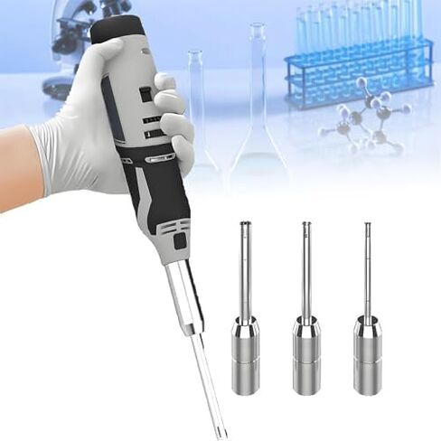 High-Speed Handheld Homogenizer for Lab 6 Adjustable Gears 0.5-250ml Dispersing Mixer Includes 6mm 8mm 10mm Mixing Heads Ideal for Laboratory Use in Saudi Arabia