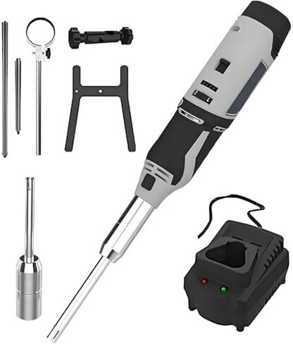 High-Speed Laboratory Homogenizer with Stand - 6 Adjustable Gears 0.5-250ml High Shear Mixer for Cosmetics & Food Emulsification (Plug-in 10MM & 8MM Blades) in Saudi Arabia