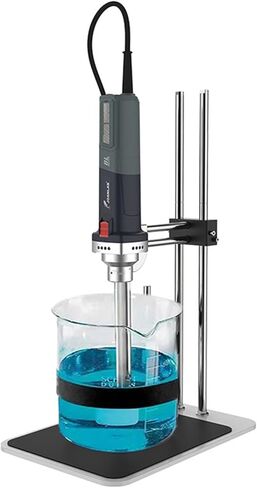 Handheld Lab Homogenizer High Speed Disperser Emulsifier Mixer 6 Speed from 9000 to 30 000rpm 316 Stainless Steel 25mm Probe for 150-10000ML Sample Max Viscosity 10000mPas with Stand 25 in Saudi Arabia