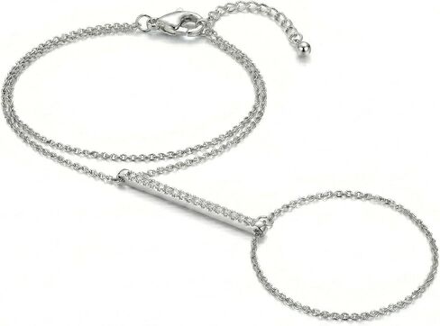 Collner خاتم سوار سلسلة اليد سوار البنصر للنساء الفتيات بوهو مجوهرات الزفاف للنساء الاشياء العصرية هدية الخطوبة in Kuwait