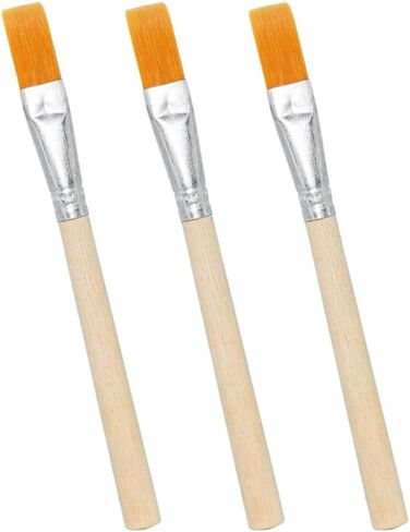 3 Pieces Mini Wooden Handle Brush Computer Keyboard Cleaning Brush Multi-Purpose Cleaning Brush Wooden Handle Paint Brush for BBQ Painting Keyboards Jewelry, 5.5 Inches in Saudi Arabia