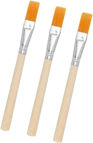 3 Pieces Mini Wooden Handle Brush Computer Keyboard Cleaning Brush Multi-Purpose Cleaning Brush Wooden Handle Paint Brush for BBQ Painting Keyboards Jewelry, 5.5 Inches in Saudi Arabia