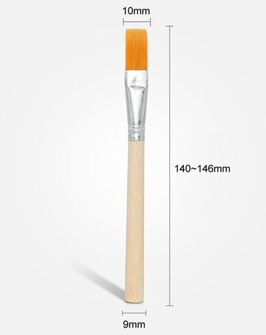 3 Pieces Mini Wooden Handle Brush Computer Keyboard Cleaning Brush Multi-Purpose Cleaning Brush Wooden Handle Paint Brush for BBQ Painting Keyboards Jewelry, 5.5 Inches in Saudi Arabia