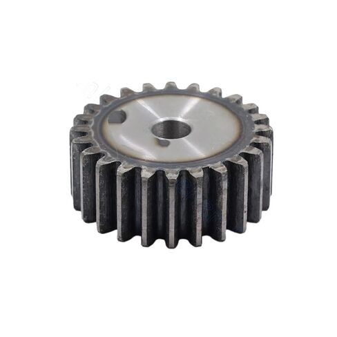Steel Heavy Duty Motor Pinion Gear Mod 2 Spur Gear 10T-25T Metal Transmission Gears Steel Thick 20mm(23T Tooth) in Saudi Arabia