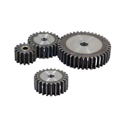 Steel Heavy Duty Motor Pinion Gear Mod 2 Spur Gear 10T-25T Metal Transmission Gears Steel Thick 20mm(23T Tooth) in Saudi Arabia