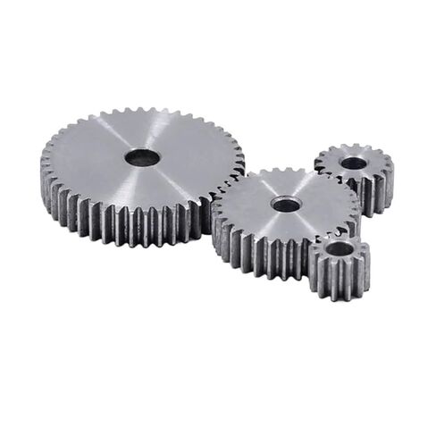 ترس ترس محرك فولاذي شديد التحمل 1 متر أسنان 1 وحدة تروس تروس معدنية 45 فولاذ Rc تروس ترس حفز للمحرك (30 أسنان) in Kuwait