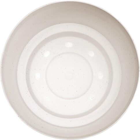 Bloem Harlow 14" Vanilla Bean Round Planter Pot Indoor or Outdoor Gardening, Made in USA in Kuwait