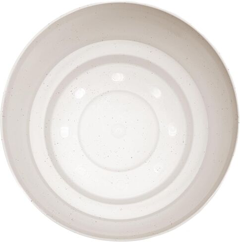 Bloem Harlow 14" Vanilla Bean Round Planter Pot Indoor or Outdoor Gardening, Made in USA in Kuwait