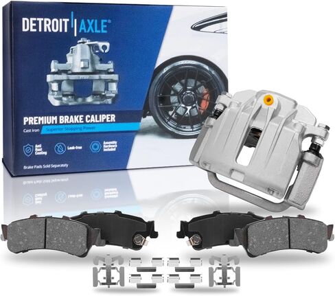 Detroit Axle - 8pc Brake Kit for Jeep 2020 2021 Gladiator, Drilled and Slotted Disc Brakes Rotors Ceramic Brake Pads Replacement : 12.99" inch Front and 13.78" inch Rear Rotor in Saudi Arabia