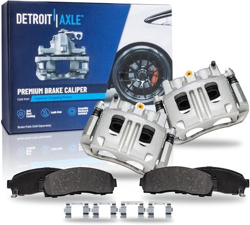 Detroit Axle - Rear Brake Kit for Mitsubishi Outlander Sport PHEV RVR, Disc Brake Rotors Ceramic Brakes Pads with Hardware Replacement : 11.89" inch Rotors in Saudi Arabia