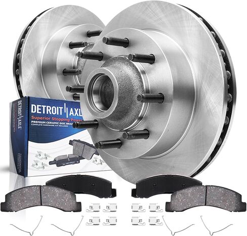 Detroit Axle - Rear Brake Kit for Mitsubishi Outlander Sport PHEV RVR, Disc Brake Rotors Ceramic Brakes Pads with Hardware Replacement : 11.89" inch Rotors in Saudi Arabia