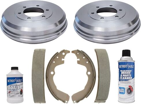 Detroit Axle - Rear Brake Kit for Mitsubishi Outlander Sport PHEV RVR, Disc Brake Rotors Ceramic Brakes Pads with Hardware Replacement : 11.89" inch Rotors in Saudi Arabia