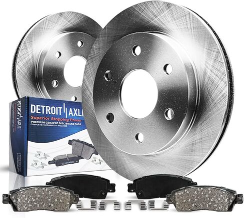 Detroit Axle - Rear Brake Kit for Mitsubishi Outlander Sport PHEV RVR, Disc Brake Rotors Ceramic Brakes Pads with Hardware Replacement : 11.89" inch Rotors in Saudi Arabia