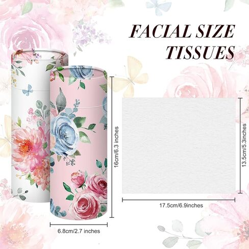 Ctosree 8 Pcs Car Tissue Holder Cylinder Bulk Round Floral Cup Holder Facial Tissues for Travel Refill Car Napkin Box Round Container in Saudi Arabia