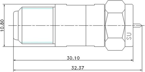 1-piece male plug 6GHz 75 ohm 2W F male to F female coaxial attenuator(6db) in Saudi Arabia