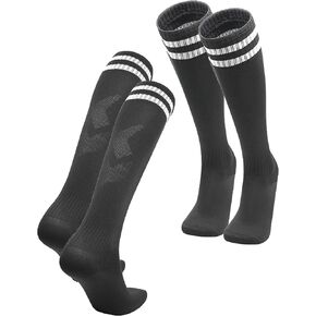 زوجان من جوارب كرة القدم للركبة، جوارب رياضية قابلة للتنفس فوق ربلة الساق للرجال والنساء وأحذية كرة القدم وكرة السلة in Kuwait